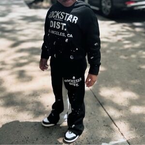 Black Kids Joggers Set 3T/4T